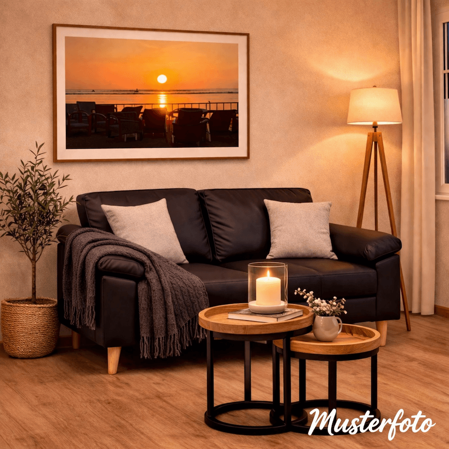 Wohnzimmer einer Ferienwohnung