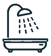 Badewannen Dusche Icon